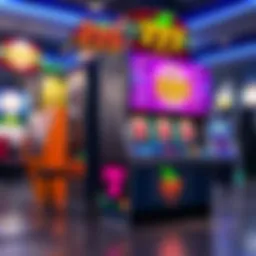 Overview of a 777 slot machine showcasing its vibrant design and features