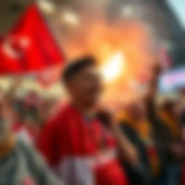 Fans showcasing their passion for Alanyaspor