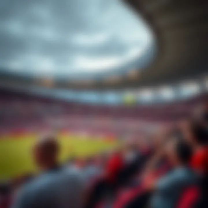 Modern stadium view during a match