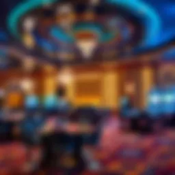 Elegant casino interior ambiance
