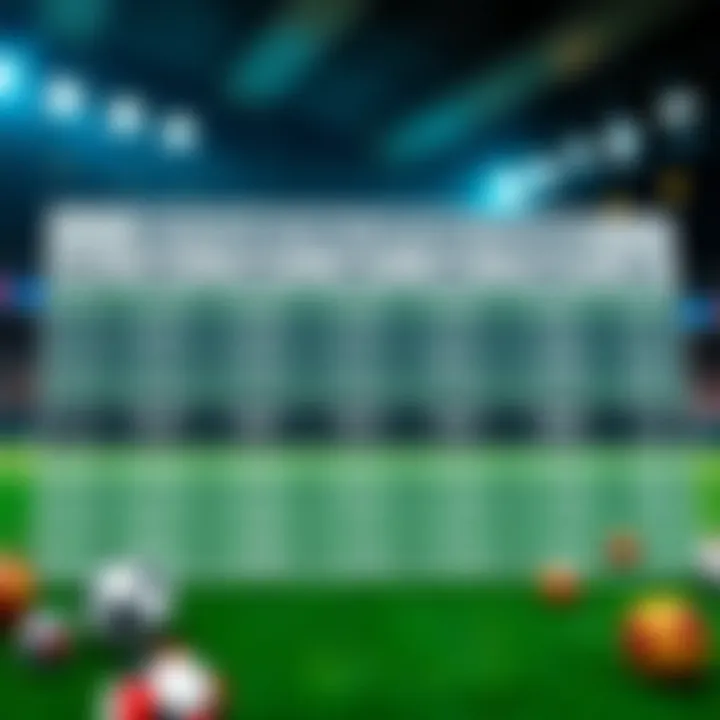 Chart illustrating different types of bets available