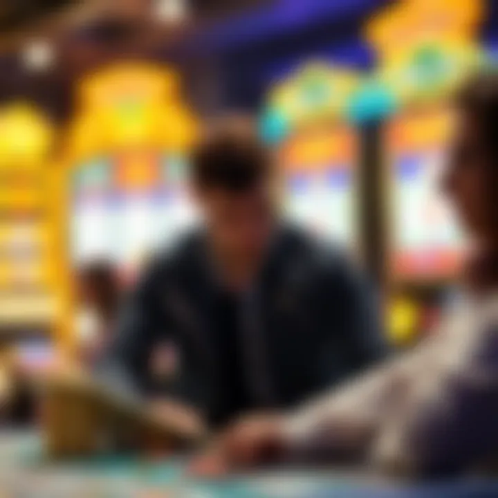 Strategic gameplay showcasing decision-making in slot betting