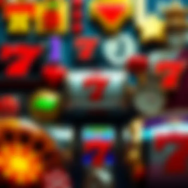 Collection of popular slot game symbols and icons