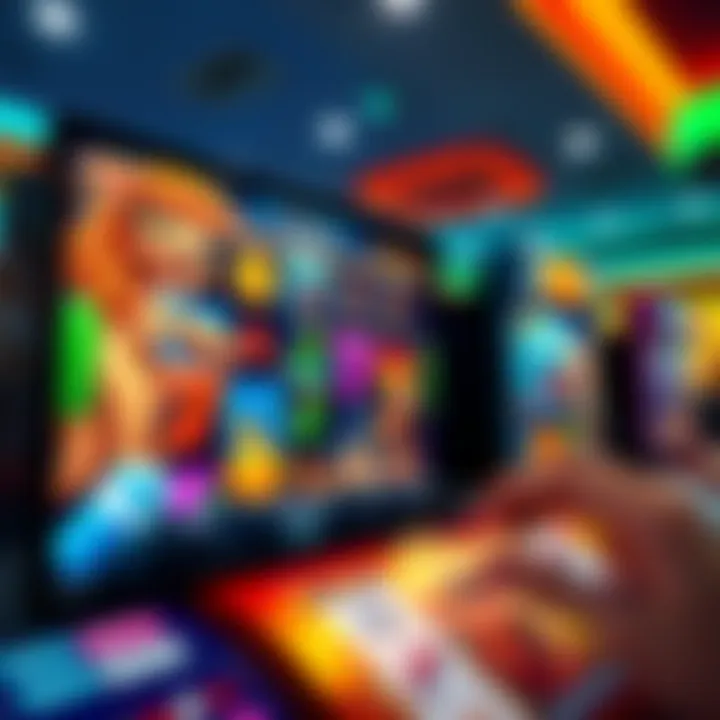 Vibrant online slot game interface showcasing diverse themes