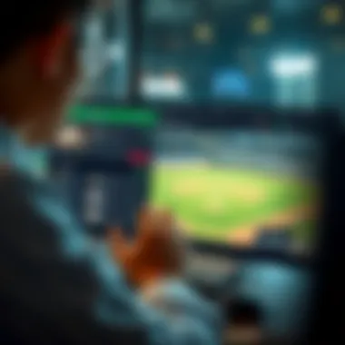 User interface of a popular betting site