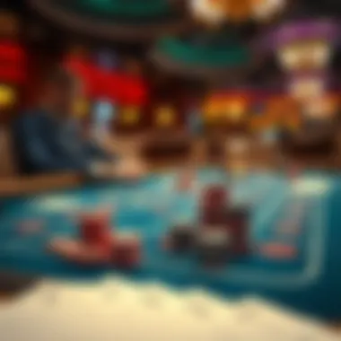 Strategic betting plans on a casino table