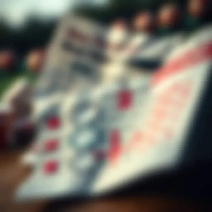 Strategic Betting Insights An enticing bet slip filled with strategic markings