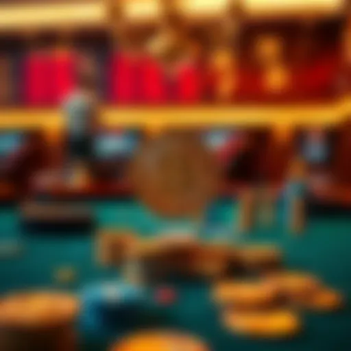 Bitcoin Integration in Modern Gambling Conceptual representation of Bitcoin in online casinos