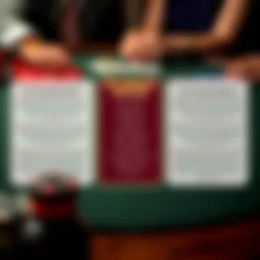 Graphic representation of Blackjack basic rules