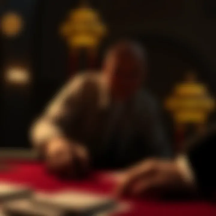 Historical illustration of the origins of blackjack