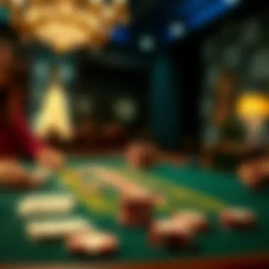 Strategic card gameplay featuring player decision-making