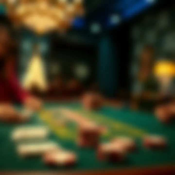 Strategic card gameplay featuring player decision-making