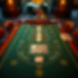 Understanding the Blackjack Table Layout A detailed layout of a blackjack table showcasing various betting areas