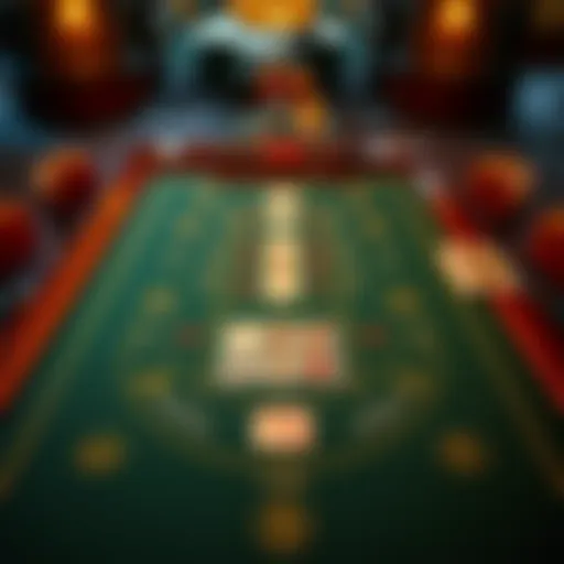 Understanding the Blackjack Table Layout A detailed layout of a blackjack table showcasing various betting areas