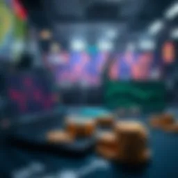 Concept of cryptocurrency betting platforms