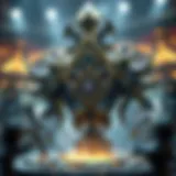 An intricate design of League of Legends game elements