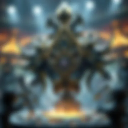 An intricate design of League of Legends game elements