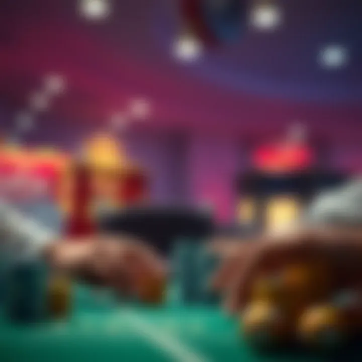 Conceptual illustration of free casino betting