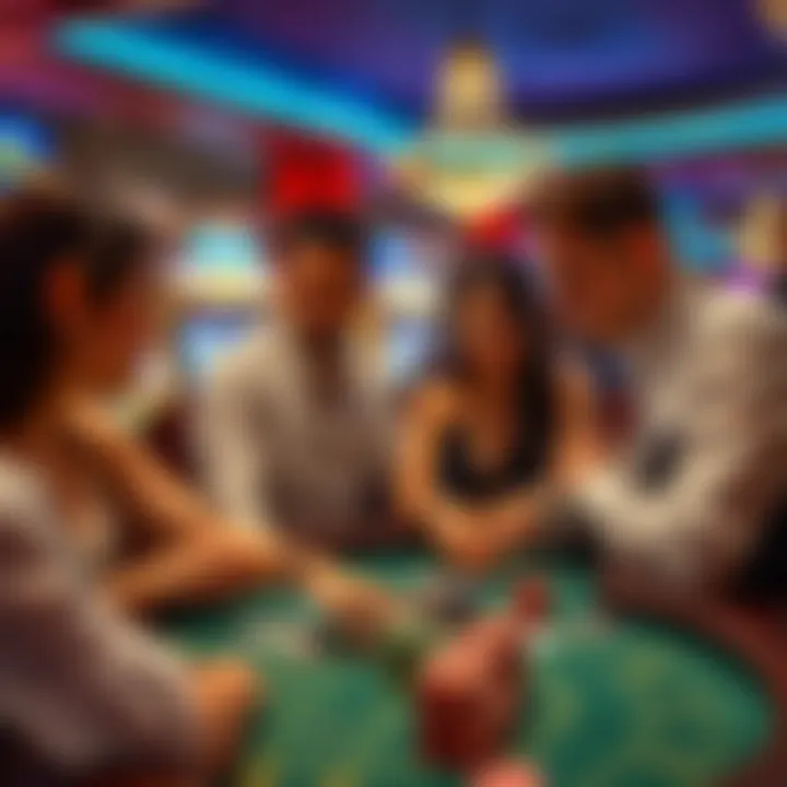 Elevating Strategies in Free Casino Gameplay An engaging depiction of players enhancing their strategies in a casino setting