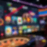 Exploring the Virtual Casino Landscape A captivating virtual casino interface showcasing various game options