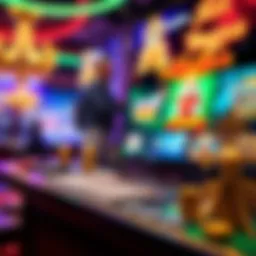 Vibrant online casino interface showcasing various games