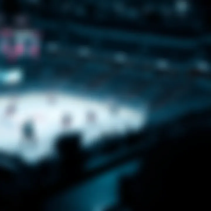 Flow of a hockey game with key moments