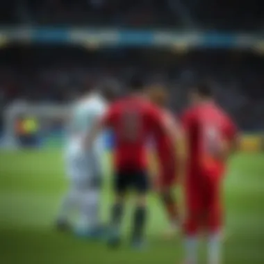 Teamwork during a match