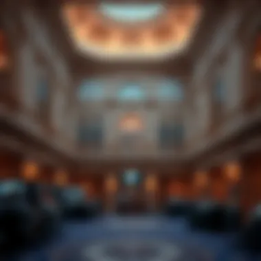 Detailed architecture of a house casino