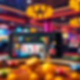 Mobile Casino Experience Visual representation of mobile casino gaming