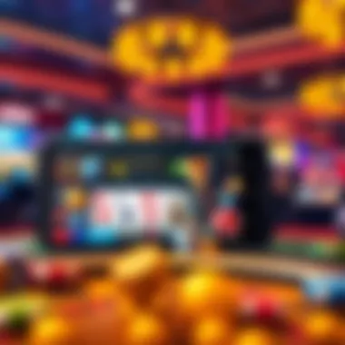 Mobile Casino Experience Visual representation of mobile casino gaming