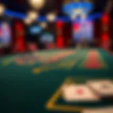 Exploring the Features of Live Dealer Baccarat A close-up view of a live dealer baccarat table showcasing game features