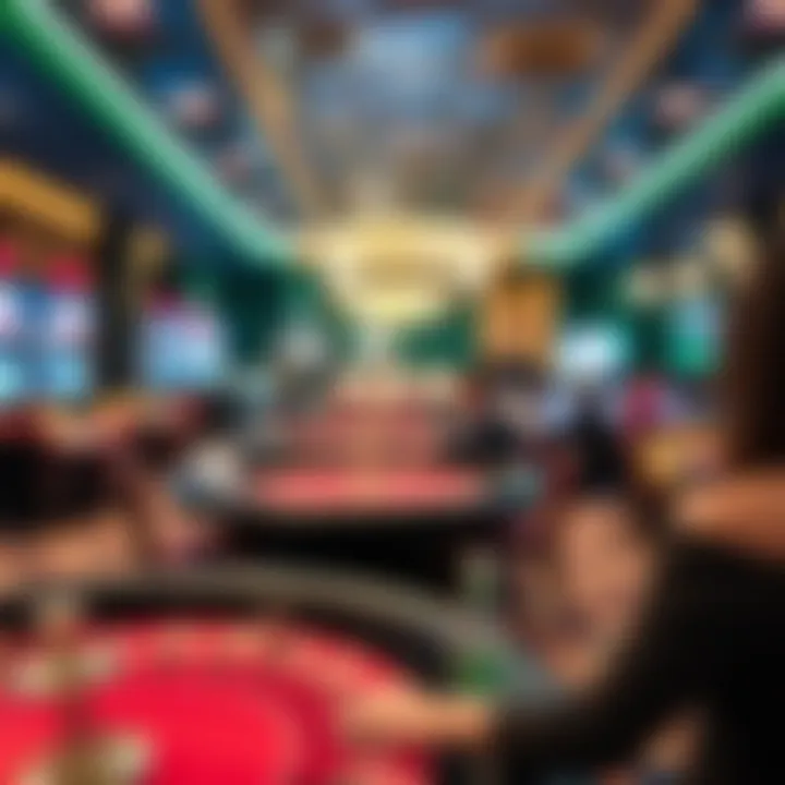 A captivating view of a live dealer casino setup.