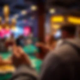 Mobile casino gaming on a smartphone