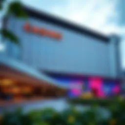 Modern UK casino exterior showcasing innovative architecture