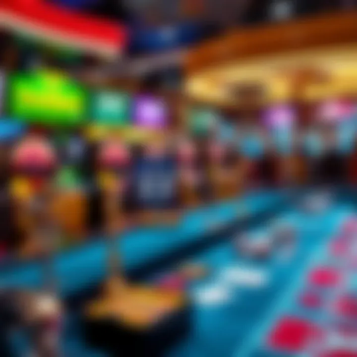 An infographic depicting different types of online casino games available to players.