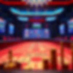 Visual representation of a digital craps table