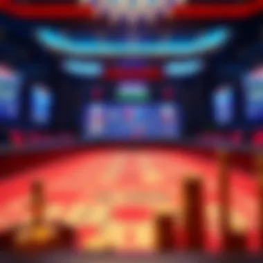 Visual representation of a digital craps table