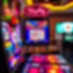 Vibrant online poker machine interface