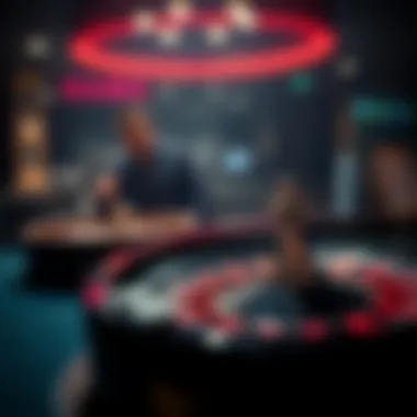 A depiction of potential risks associated with online gambling