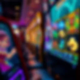 Exciting online slot machine interface with vibrant graphics