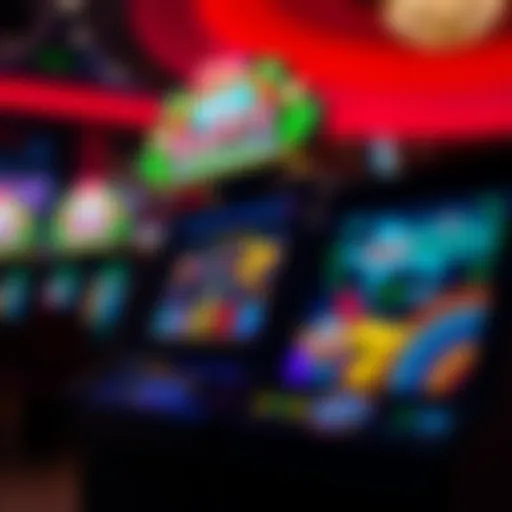 Vibrant display of online slot game interface