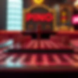 Plinko board with pegs