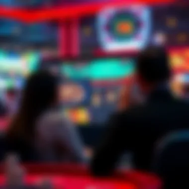 Evolving Gambling Trends Trends of online gambling displayed on a screen