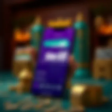 Illustration of Skrill wallet in a mobile app