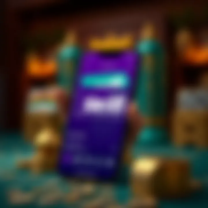 Illustration of Skrill wallet in a mobile app