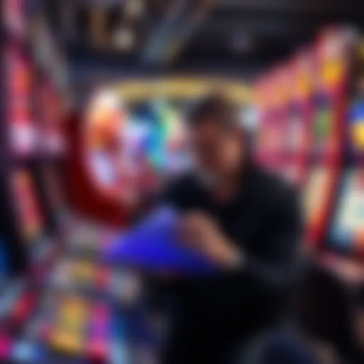 Strategic player analyzing game patterns and probabilities