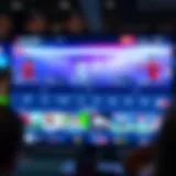 Live sports streaming platform interface showcasing various sports