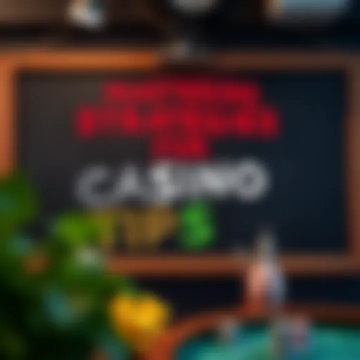 Strategic betting tips displayed on a chalkboard