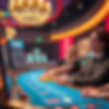 A depiction of advanced technology used in live dealer casinos.