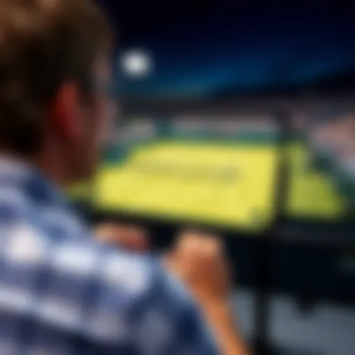 Dynamic tennis match streaming on a digital device